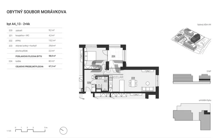 Prodej bytu 2+kk, Vyškov, Morávkova, 58 m2
