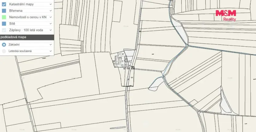 Prodej rybníku, Neuměřice, 691 m2