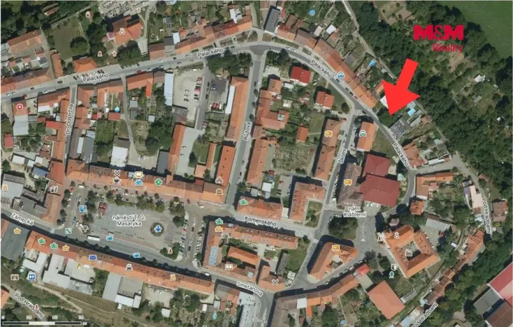 Prodej pozemku pro bydlení, Moravský Krumlov, Palackého, 343 m2