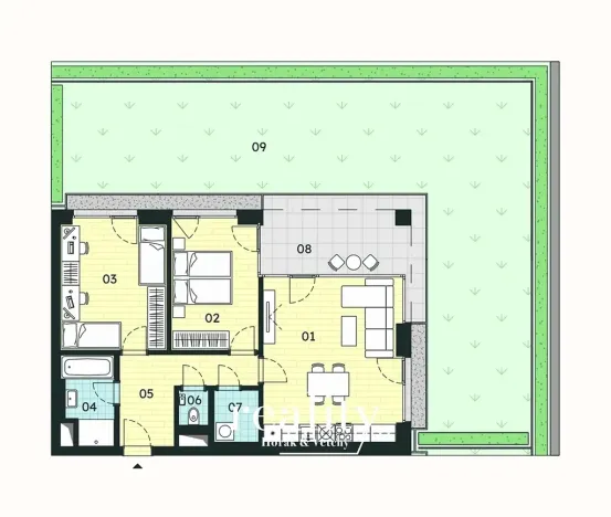 Prodej bytu 3+kk, Znojmo, 72 m2