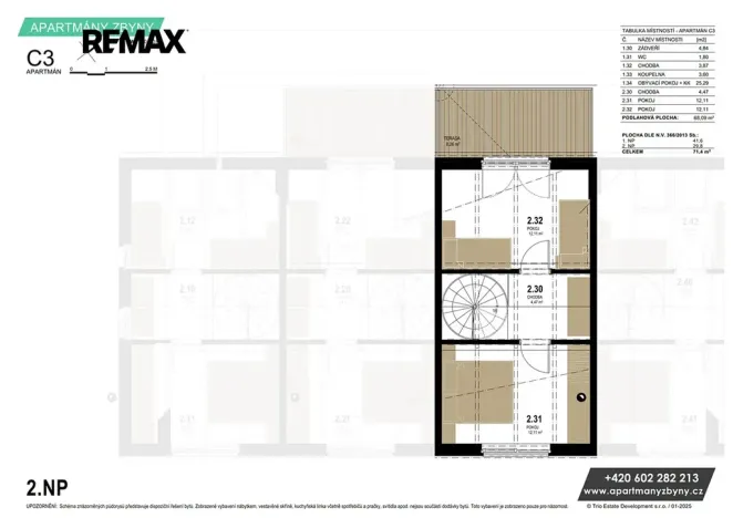 Prodej bytu 3+kk, Doksy, 68 m2