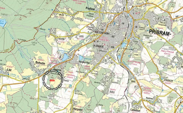 Prodej louky, Bohutín, 11507 m2