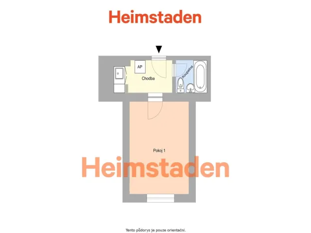 Pronájem bytu 1+kk, Havířov - Město, Hlavní třída, 20 m2