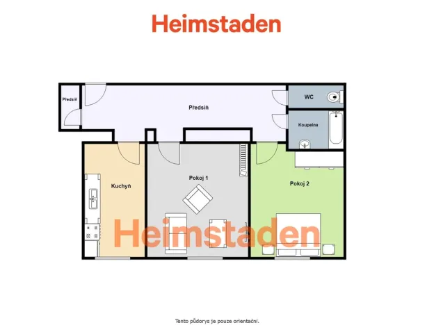 Pronájem bytu 2+1, Havířov - Město, Jana Wericha, 54 m2
