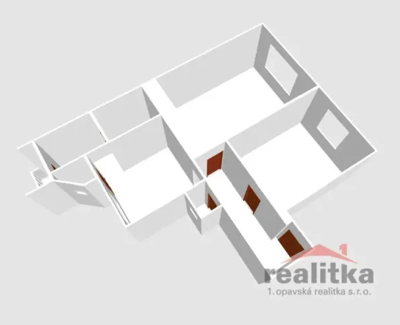 Pronájem bytu 2+1, Opava - Předměstí, U Synagogy, 63 m2