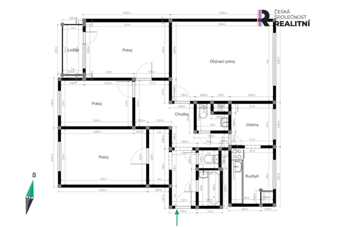 Prodej bytu 4+1, Zlín, CZ, 87 m2
