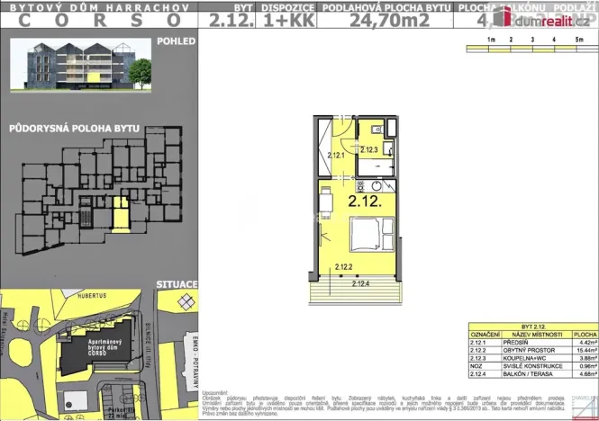 Prodej bytu 1+kk, Harrachov, 29 m2