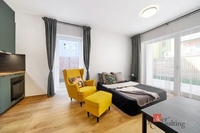 Pronájem bytu 1+kk, Brno - Zábrdovice, Hvězdová, 35 m2