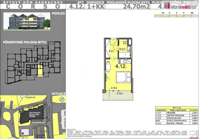 Prodej bytu 1+kk, Harrachov, 24 m2