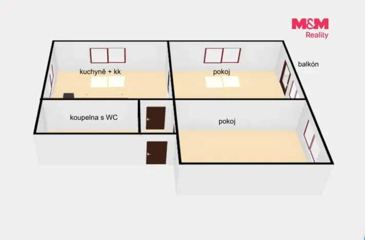 Pronájem bytu 3+kk, Kostelec nad Orlicí, Pelclova, 85 m2