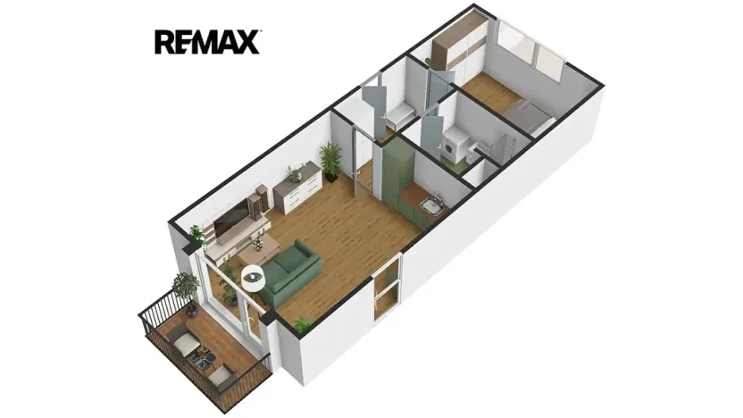Pronájem bytu 2+kk, Plzeň, Vysoká, 51 m2