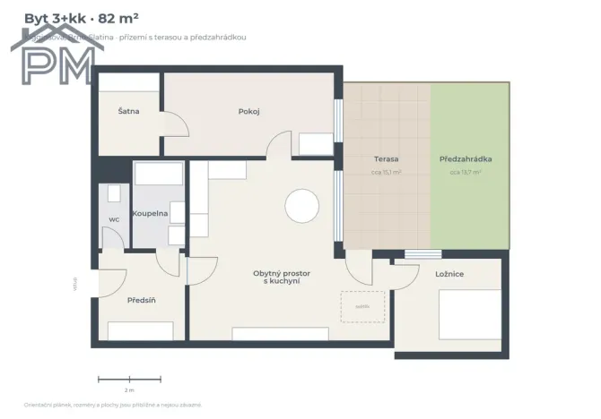 Pronájem bytu 3+kk, Brno, Kigginsova, 82 m2
