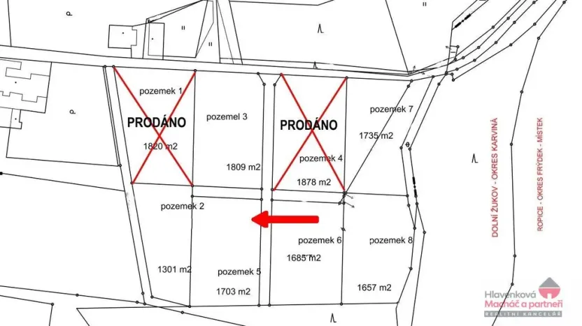 Prodej pozemku pro bydlení, Český Těšín - Dolní Žukov, Rakovec, 1073 m2