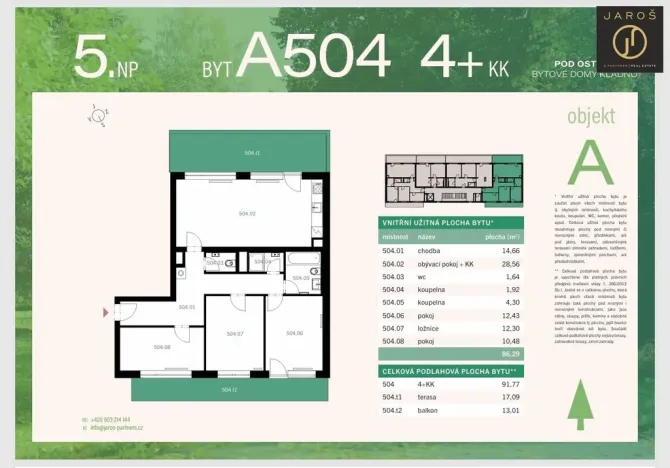 Prodej bytu 4+kk, Kladno, 92 m2