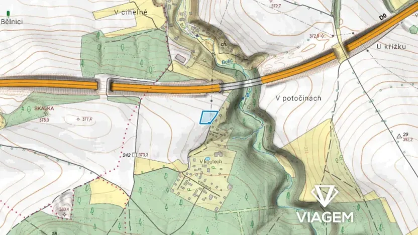 Prodej podílu pole, Jesenice, 709 m2