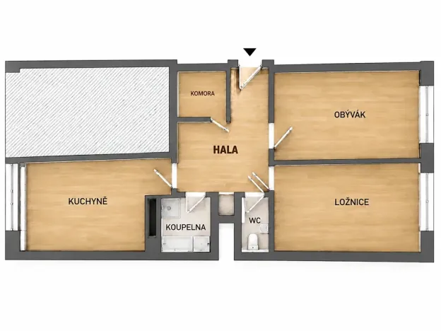 Pronájem bytu 2+1, Praha - Karlín, Křižíkova, 79 m2