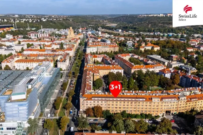 Prodej bytu 3+1, Praha - Bubeneč, Rooseveltova, 72 m2