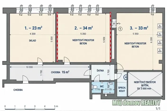 Pronájem obchodního prostoru, Praha - Libeň, 90 m2