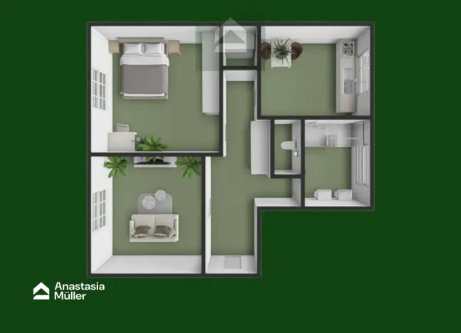 Pronájem bytu 2+1, Plzeň - Doudlevce, České údolí, 63 m2
