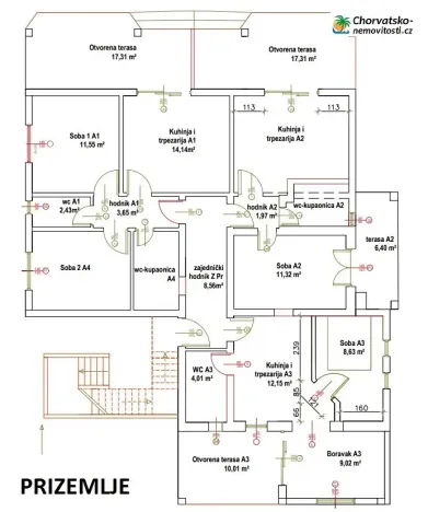 Prodej bytu 2+kk, Pag, Chorvatsko, 40 m2