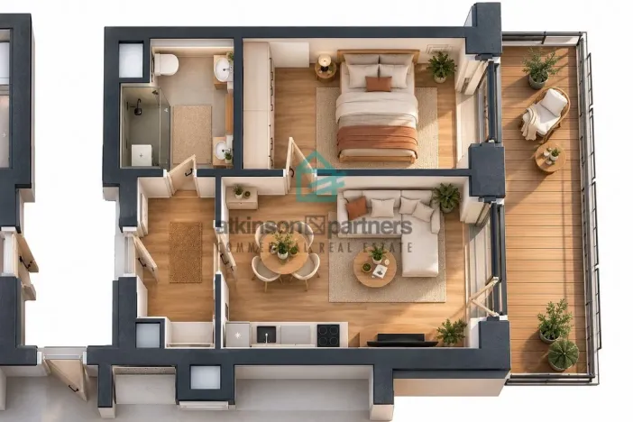Prodej bytu 2+kk, Hluboká nad Vltavou, Masarykova, 44 m2