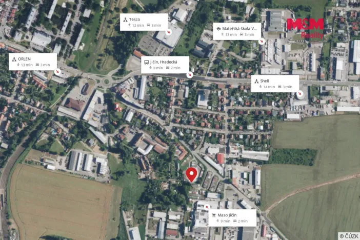 Prodej garáže, Jičín, Konecchlumského, 18 m2