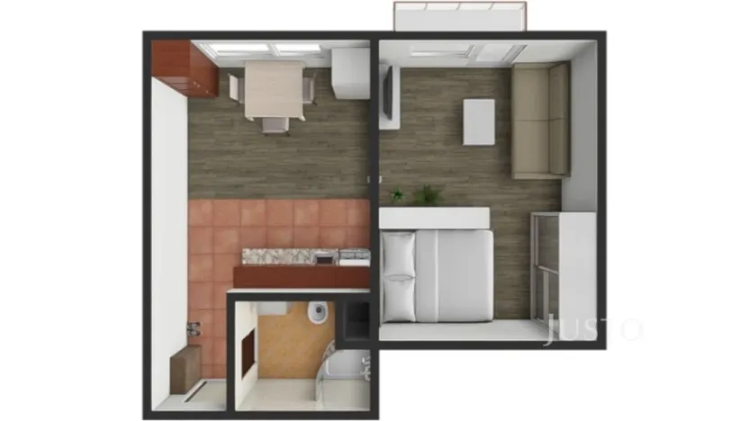 Pronájem bytu 1+1, Písek - Budějovické Předměstí, třída Přátelství, 38 m2
