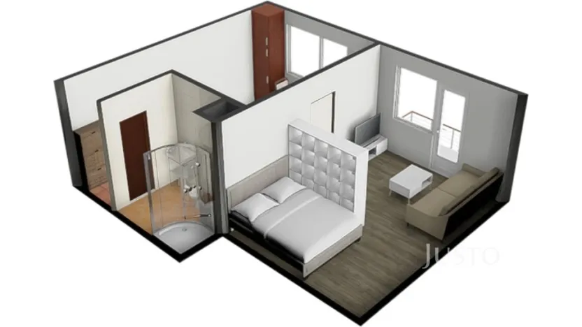Pronájem bytu 1+1, Písek - Budějovické Předměstí, třída Přátelství, 38 m2