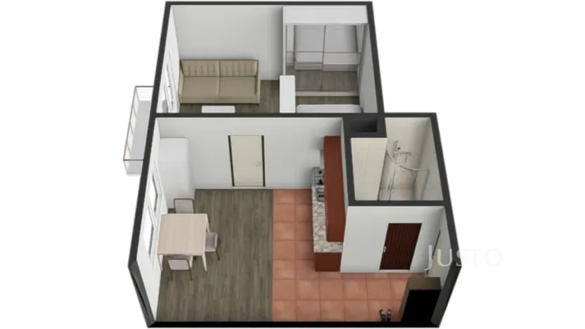 Pronájem bytu 1+1, Písek - Budějovické Předměstí, třída Přátelství, 38 m2