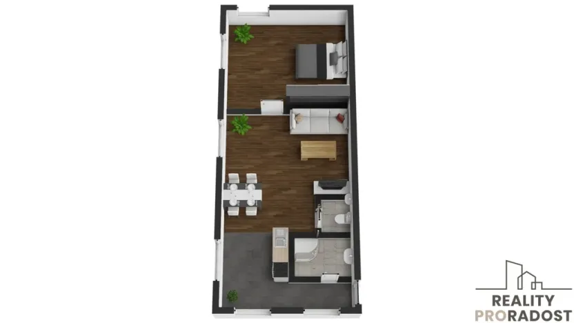 Pronájem bytu 2+kk, Vidnava, Fojtství, 58 m2