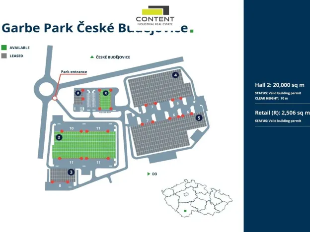 Pronájem výrobních prostor, České Budějovice - České Budějovice 7, Stradonická, 15000 m2