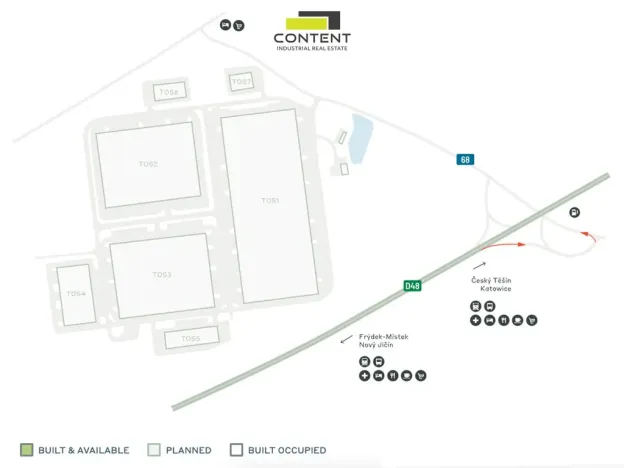 Pronájem výrobních prostor, Horní Tošanovice, 7000 m2