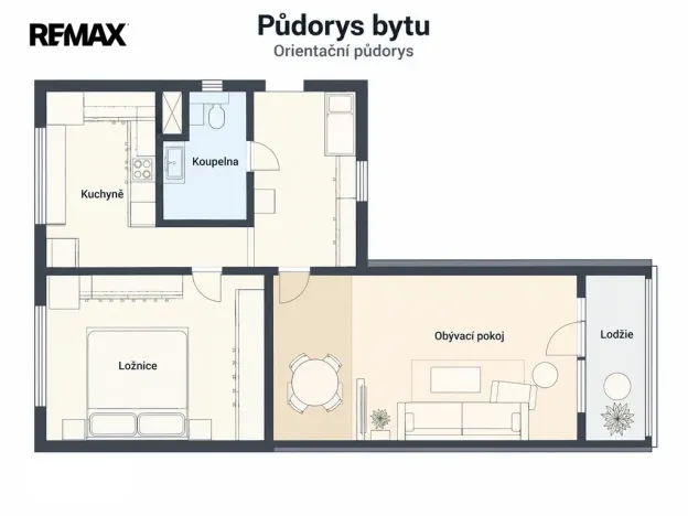 Pronájem bytu 2+1, Chomutov, Blatenská, 51 m2