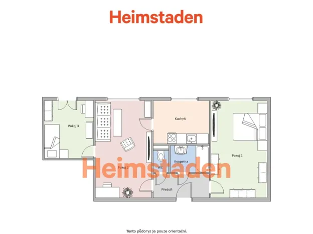 Pronájem bytu 3+1, Havířov - Město, Gustava Klimenta, 59 m2