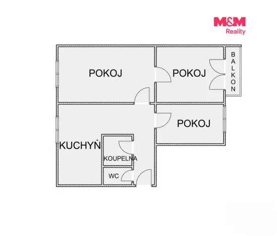 Prodej bytu 3+1, Bílovec, Radotínská, 70 m2