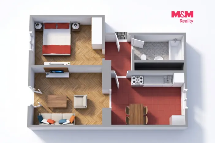 Prodej bytu 2+1, Horní Slavkov, Poštovní, 50 m2