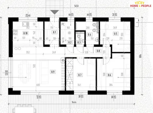 Prodej rodinného domu, Nechvalice - Dražka, 90 m2