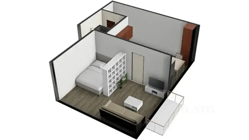 Pronájem bytu 1+1, Písek, třída Přátelství, 38 m2