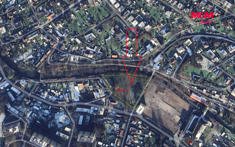 Prodej pozemku pro bydlení, Česká Třebová, Bezděkov, 4130 m2