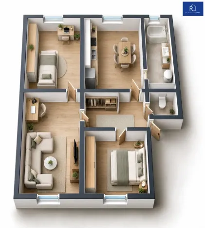 Prodej bytu 3+1, Dlouhá Loučka, Újezdská, 82 m2