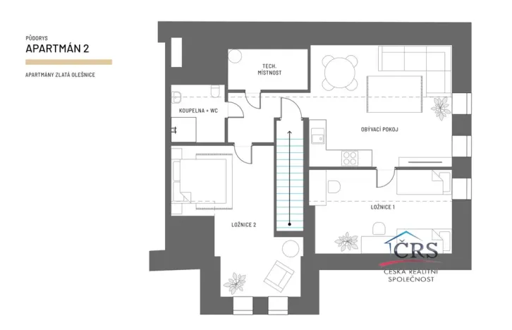 Prodej bytu 3+kk, Zlatá Olešnice, 83 m2
