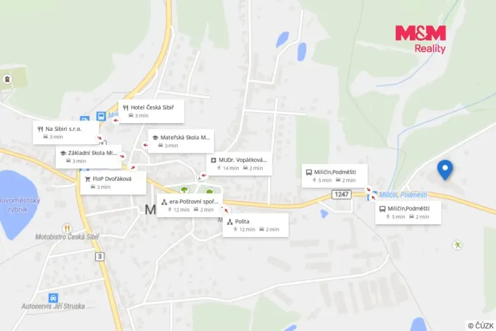 Pronájem skladu, Miličín, 850 m2