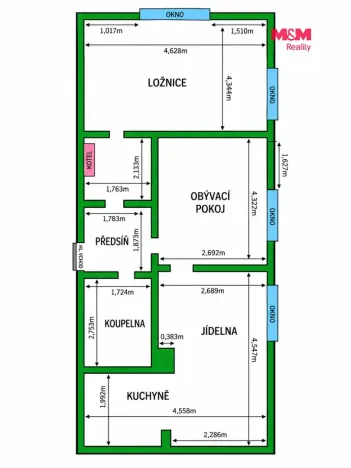 Pronájem bytu 2+1, Praha - Ruzyně, U silnice, 63 m2