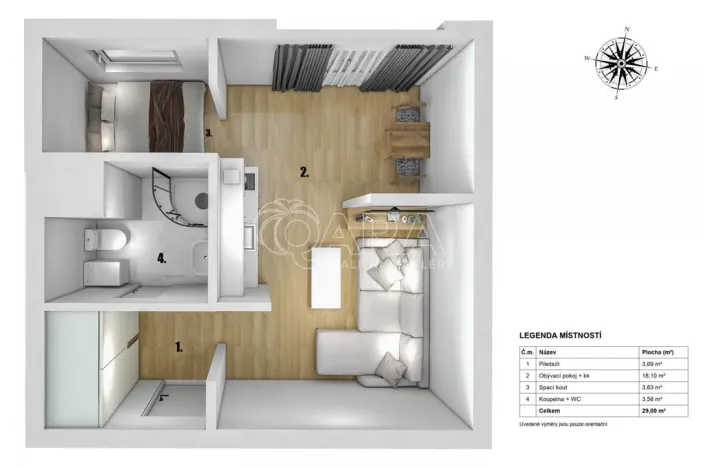 Prodej bytu 1+1, Praha - Chodov, Brodského, 29 m2