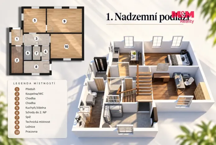 Prodej rodinného domu, Štětí, Komenského, 120 m2