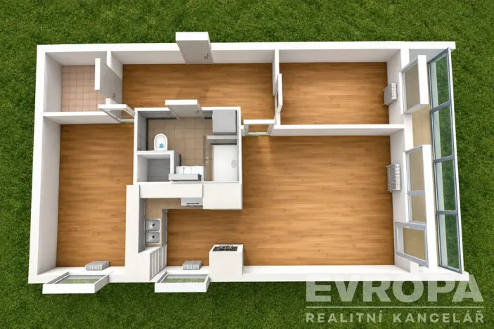 Prodej bytu 3+1, Praha - Střížkov, Harrachovská, 61 m2