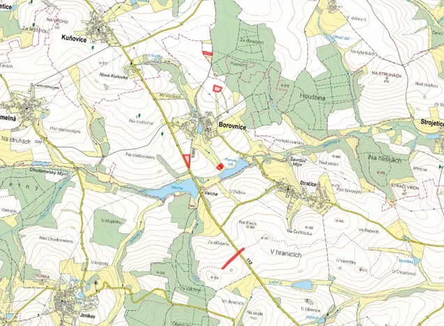 Prodej pole, Borovnice, 12271 m2