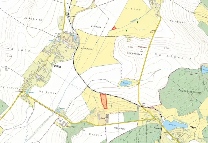 Prodej louky, Libáň, 6962 m2