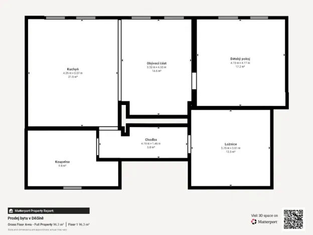 Prodej bytu 3+kk, Děčín - Děčín VII-Chrochvice, Vilsnická, 92 m2