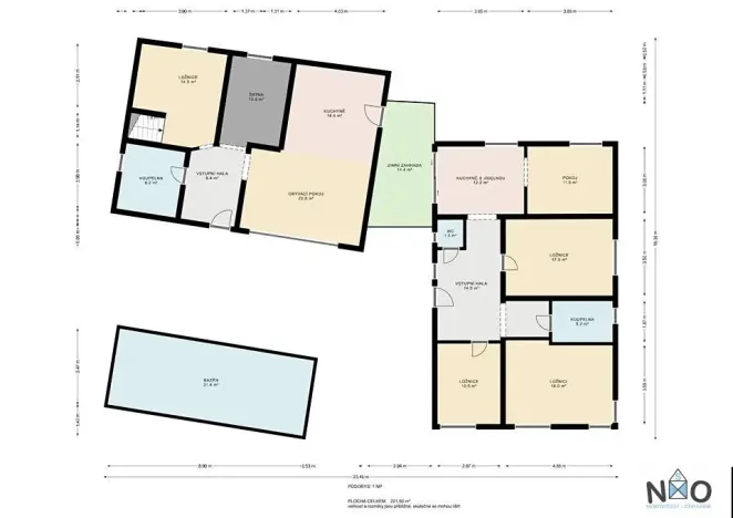 Prodej vícegeneračního domu, Praha - Pitkovice, Žampiónová, 190 m2